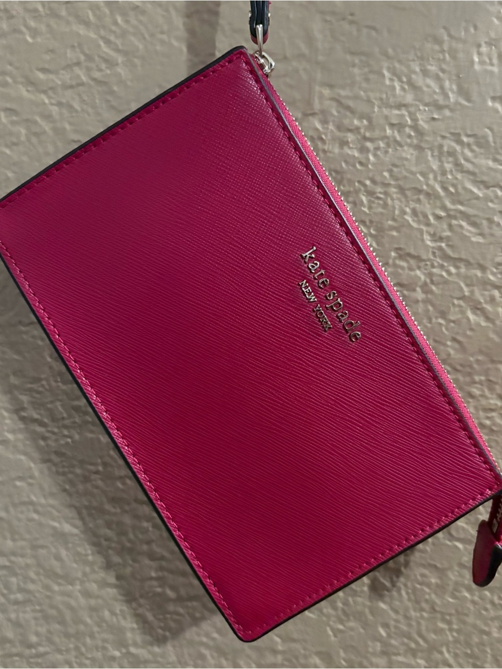 kate spade Hot Pink Zip Wristlet